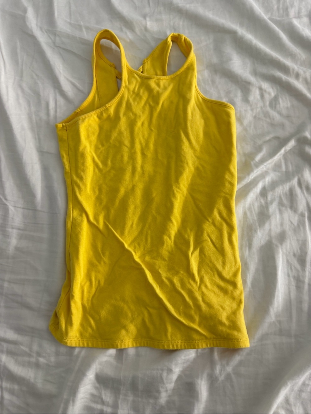 Yellow Racerback Tank Top - Women